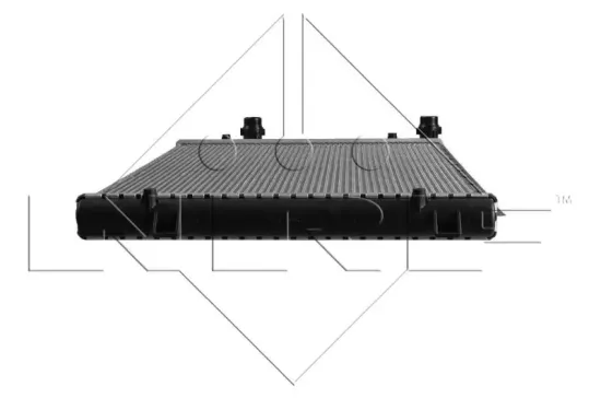 Kühler, Motorkühlung NRF 53816 Bild Kühler, Motorkühlung NRF 53816