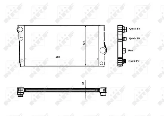 Kühler, Motorkühlung NRF 53817 Bild Kühler, Motorkühlung NRF 53817