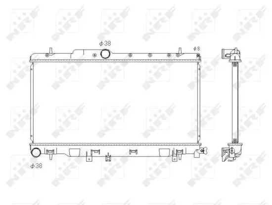 Kühler, Motorkühlung NRF 53823 Bild Kühler, Motorkühlung NRF 53823