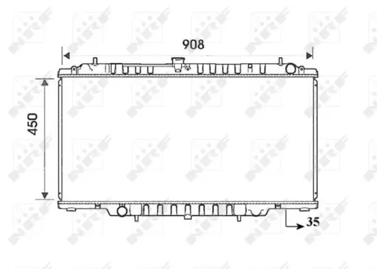 Kühler, Motorkühlung NRF 53830 Bild Kühler, Motorkühlung NRF 53830