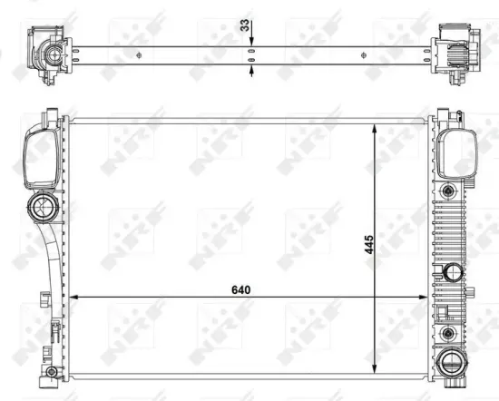 Kühler, Motorkühlung NRF 53839 Bild Kühler, Motorkühlung NRF 53839