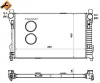 Kühler, Motorkühlung NRF 53854 Bild Kühler, Motorkühlung NRF 53854