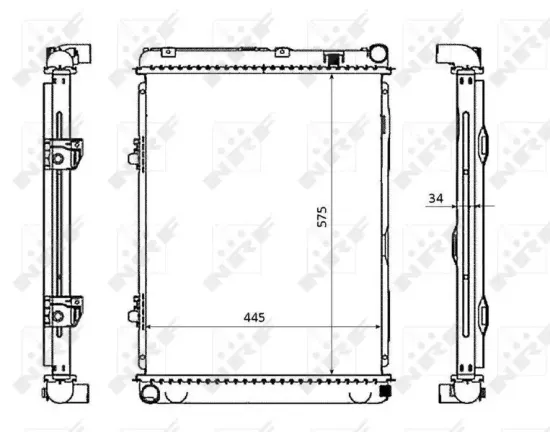 Kühler, Motorkühlung NRF 53865 Bild Kühler, Motorkühlung NRF 53865