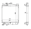 Kühler, Motorkühlung NRF 53881 Bild Kühler, Motorkühlung NRF 53881