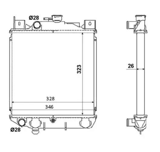 Kühler, Motorkühlung NRF 53881 Bild Kühler, Motorkühlung NRF 53881