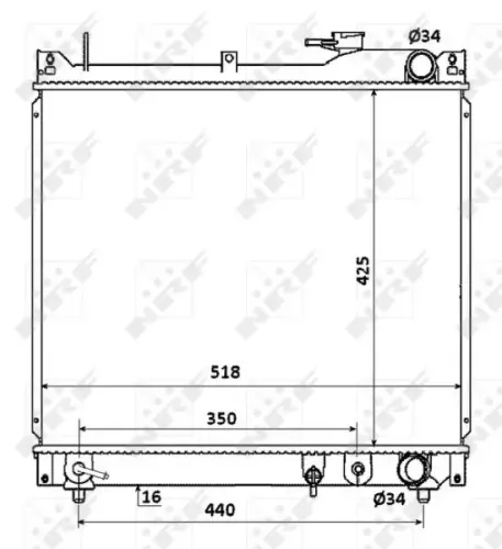 Kühler, Motorkühlung NRF 53914 Bild Kühler, Motorkühlung NRF 53914