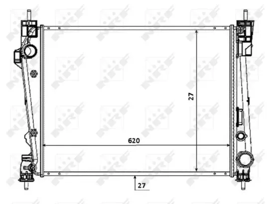 Kühler, Motorkühlung NRF 53933 Bild Kühler, Motorkühlung NRF 53933