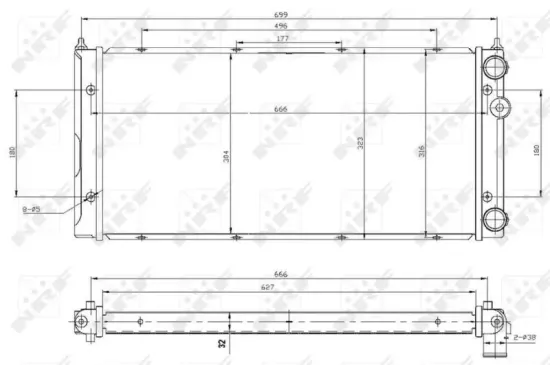 Kühler, Motorkühlung NRF 53960 Bild Kühler, Motorkühlung NRF 53960