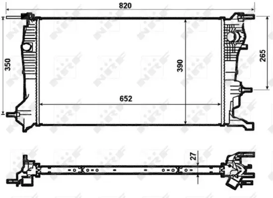 Kühler, Motorkühlung NRF 53964 Bild Kühler, Motorkühlung NRF 53964