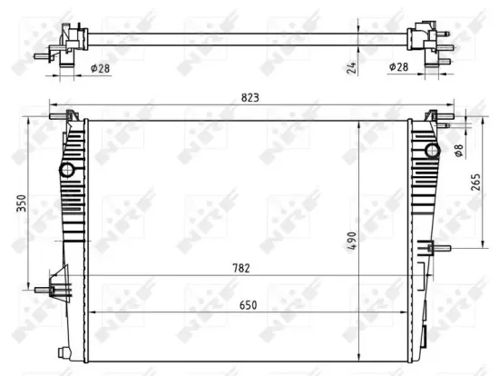 Kühler, Motorkühlung NRF 53965 Bild Kühler, Motorkühlung NRF 53965