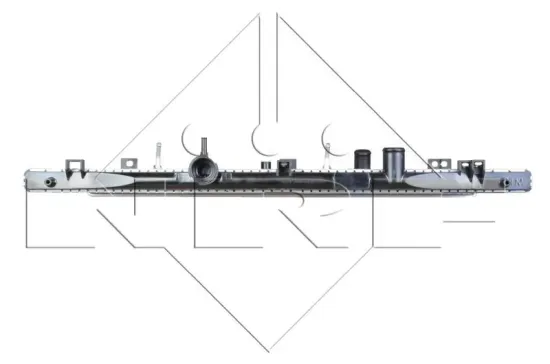 Kühler, Motorkühlung NRF 53970 Bild Kühler, Motorkühlung NRF 53970