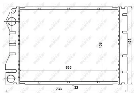 Kühler, Motorkühlung NRF 53975 Bild Kühler, Motorkühlung NRF 53975