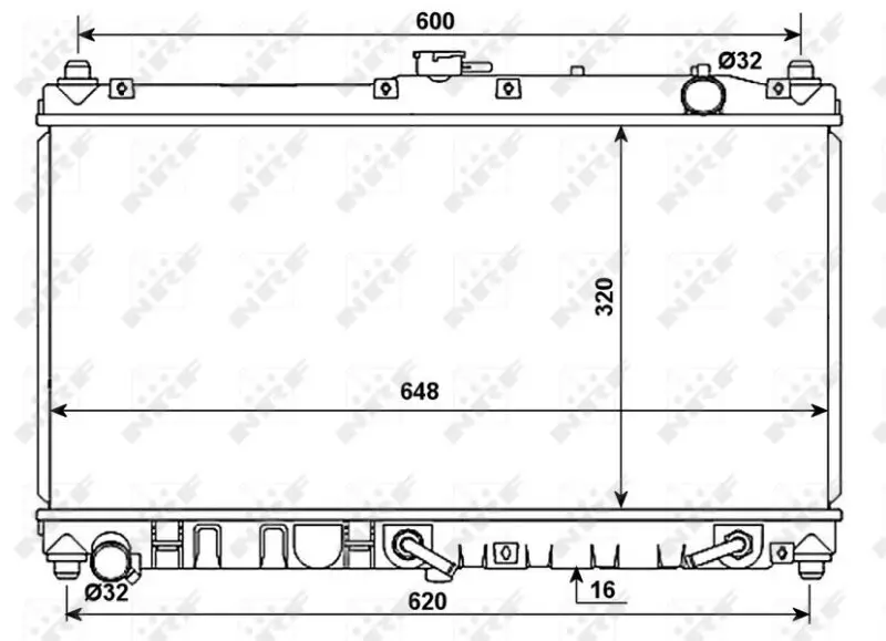 Kühler, Motorkühlung NRF 53977