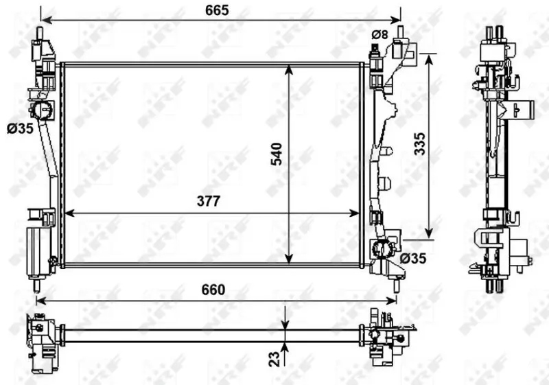 Kühler, Motorkühlung NRF 53981