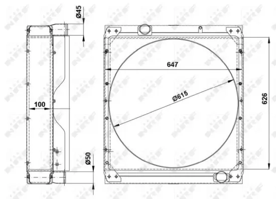 Kühler, Motorkühlung NRF 54094 Bild Kühler, Motorkühlung NRF 54094