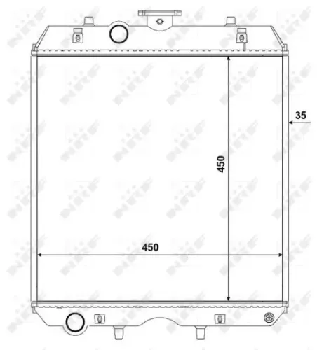 Kühler, Motorkühlung NRF 54108 Bild Kühler, Motorkühlung NRF 54108