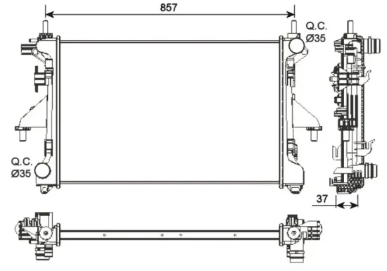 Kühler, Motorkühlung NRF 54202 Bild Kühler, Motorkühlung NRF 54202