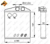 Wärmetauscher, Innenraumheizung NRF 54208 Bild Wärmetauscher, Innenraumheizung NRF 54208