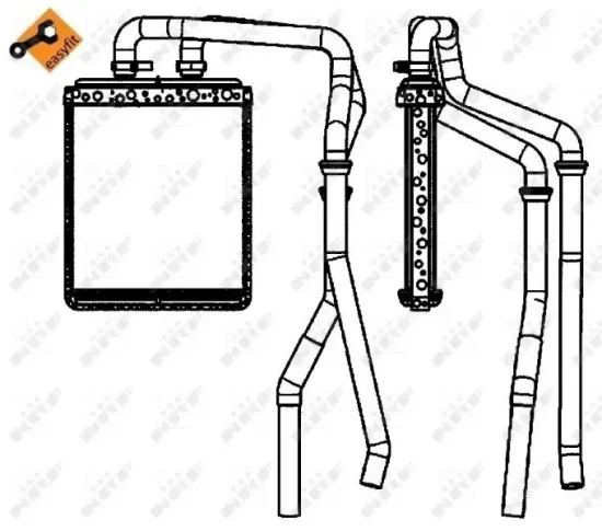 Wärmetauscher, Innenraumheizung NRF 54218 Bild Wärmetauscher, Innenraumheizung NRF 54218