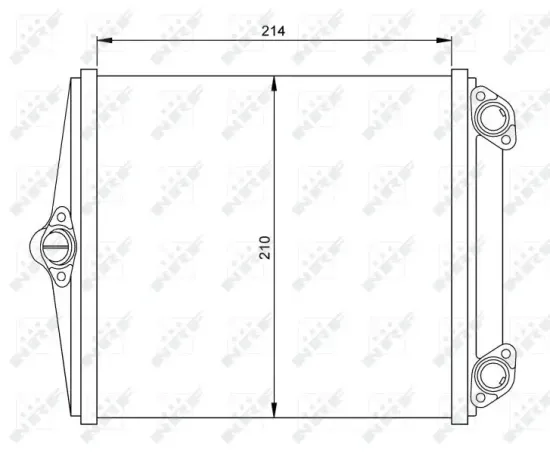 Wärmetauscher, Innenraumheizung NRF 54248 Bild Wärmetauscher, Innenraumheizung NRF 54248