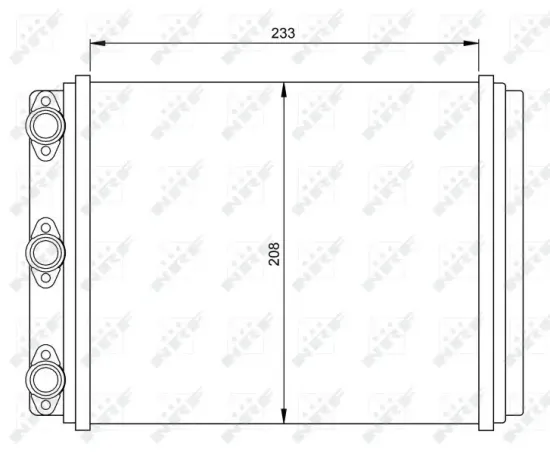 Wärmetauscher, Innenraumheizung NRF 54249 Bild Wärmetauscher, Innenraumheizung NRF 54249