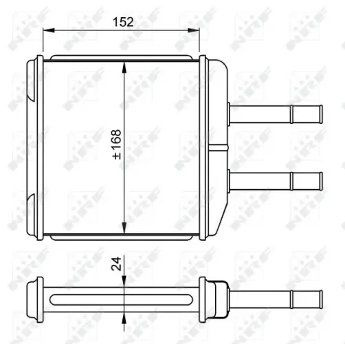 Wärmetauscher, Innenraumheizung NRF 54260 Bild Wärmetauscher, Innenraumheizung NRF 54260