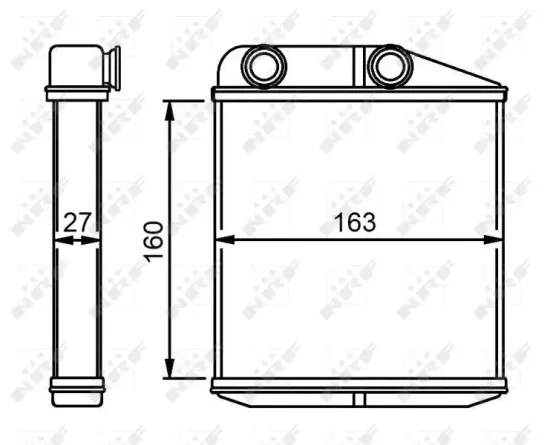 Wärmetauscher, Innenraumheizung NRF 54310 Bild Wärmetauscher, Innenraumheizung NRF 54310