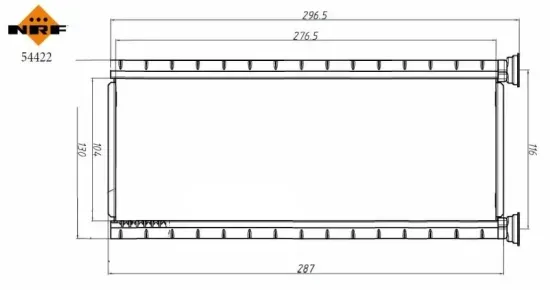 Wärmetauscher, Innenraumheizung NRF 54422 Bild Wärmetauscher, Innenraumheizung NRF 54422