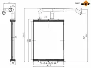 Wärmetauscher, Innenraumheizung NRF 54432