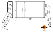 Wärmetauscher, Innenraumheizung NRF 54433