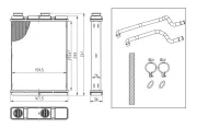 Wärmetauscher, Innenraumheizung NRF 54434