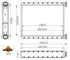 Wärmetauscher, Innenraumheizung NRF 54440