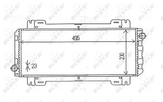 Kühler, Motorkühlung NRF 54613 Bild Kühler, Motorkühlung NRF 54613