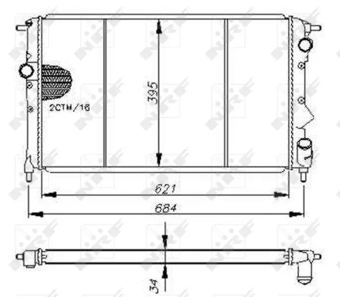 Kühler, Motorkühlung NRF 54650