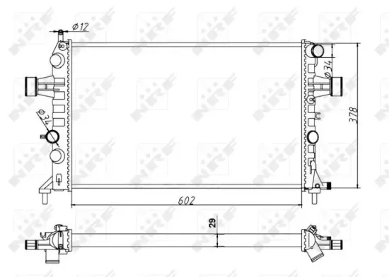 Kühler, Motorkühlung NRF 54668A Bild Kühler, Motorkühlung NRF 54668A