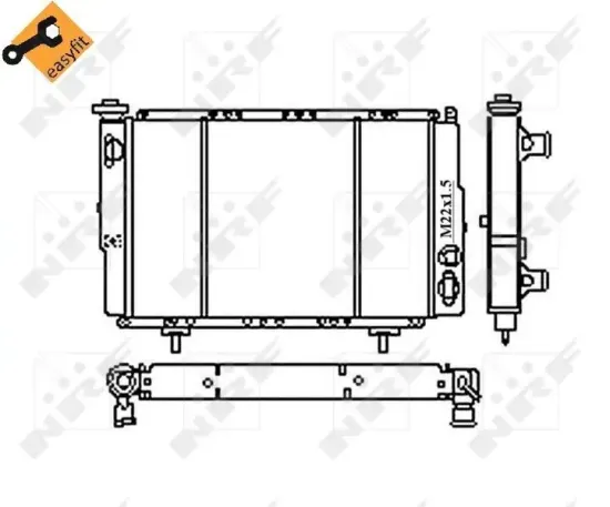 Kühler, Motorkühlung NRF 54683 Bild Kühler, Motorkühlung NRF 54683