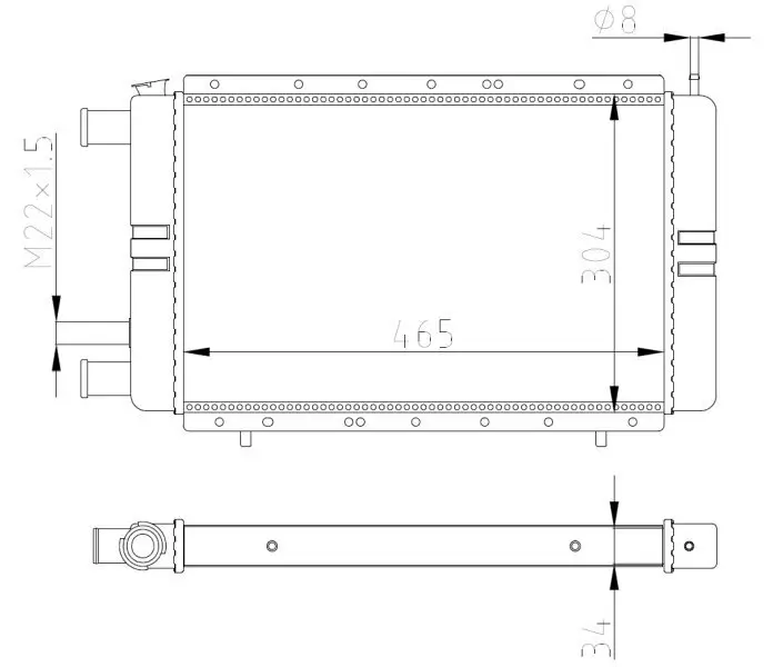 Kühler, Motorkühlung NRF 54684