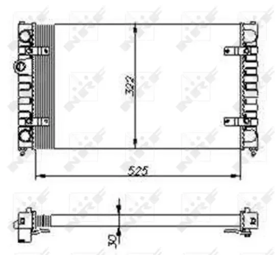 Kühler, Motorkühlung NRF 54688 Bild Kühler, Motorkühlung NRF 54688