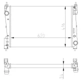 Kühler, Motorkühlung NRF 54752A