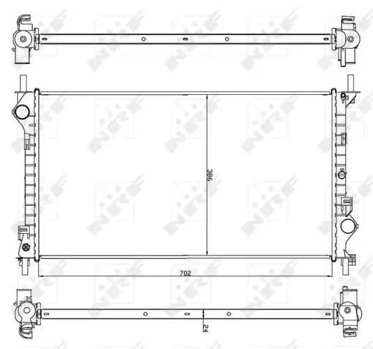 Kühler, Motorkühlung NRF 54756 Bild Kühler, Motorkühlung NRF 54756