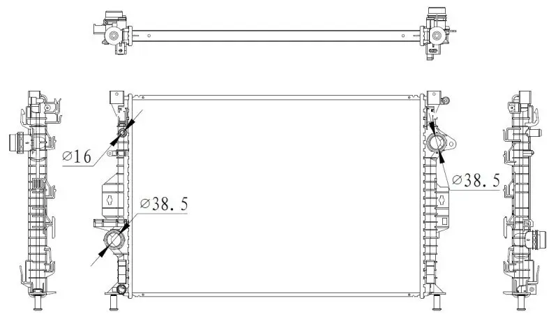 Kühler, Motorkühlung NRF 550006