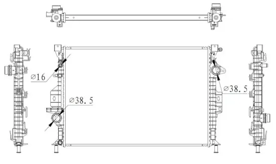 Kühler, Motorkühlung NRF 550006 Bild Kühler, Motorkühlung NRF 550006
