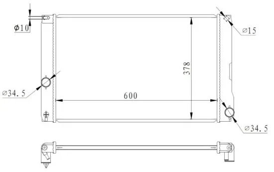 Kühler, Motorkühlung NRF 550008 Bild Kühler, Motorkühlung NRF 550008