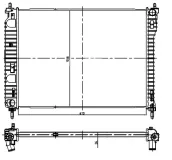 Kühler, Motorkühlung NRF 550013