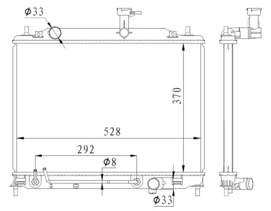 Kühler, Motorkühlung NRF 550015 Bild Kühler, Motorkühlung NRF 550015