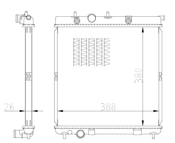 Kühler, Motorkühlung NRF 550016