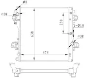 Kühler, Motorkühlung NRF 550018