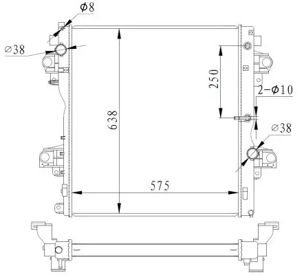 Kühler, Motorkühlung NRF 550018 Bild Kühler, Motorkühlung NRF 550018
