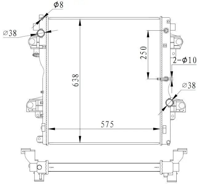 Kühler, Motorkühlung NRF 550018