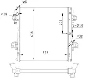 Kühler, Motorkühlung NRF 550018